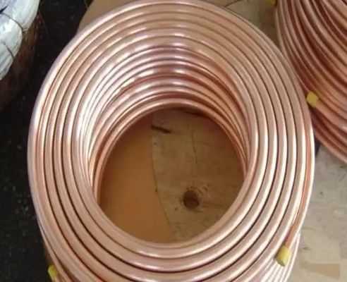 Astm B280 C12200 Copper Pipe Coil 15mm 6.35x0.7mm Thin Wall Copper Tubing