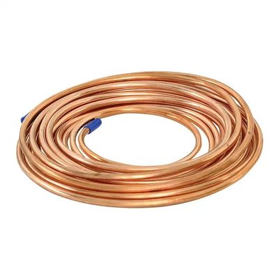 C10100 C11000 C12000 Ac Copper Pipe Tube Ac Copper Tubing In Coil ASTM B19