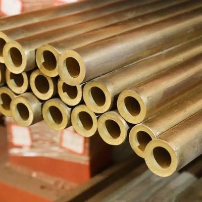 C26000 6000mm  Yellow Coated Copper Pipe 4mm Od Brass Tube For Construction Decoration