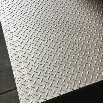 Customize Diamond SS Steel Sheet Embossed Checkered Stainless Plates 0.3mm 300Series