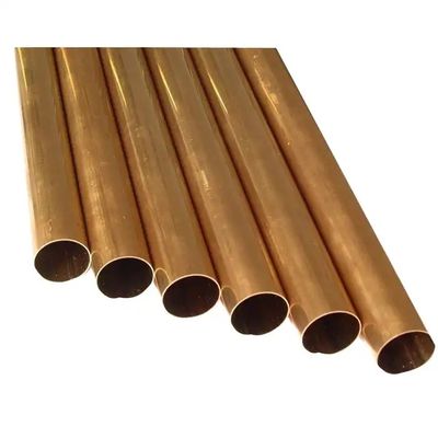 C26000 6000mm  Yellow Coated Copper Pipe 4mm Od Brass Tube For Construction Decoration